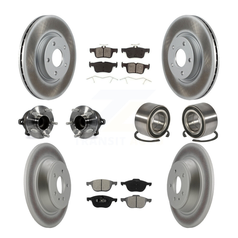 [Avant + Arrière] Kit de Roulement de roue pour 2017-2019 Ford Escape FWD avec 2.5L 1.5L sans Parking Assist KBB-108217