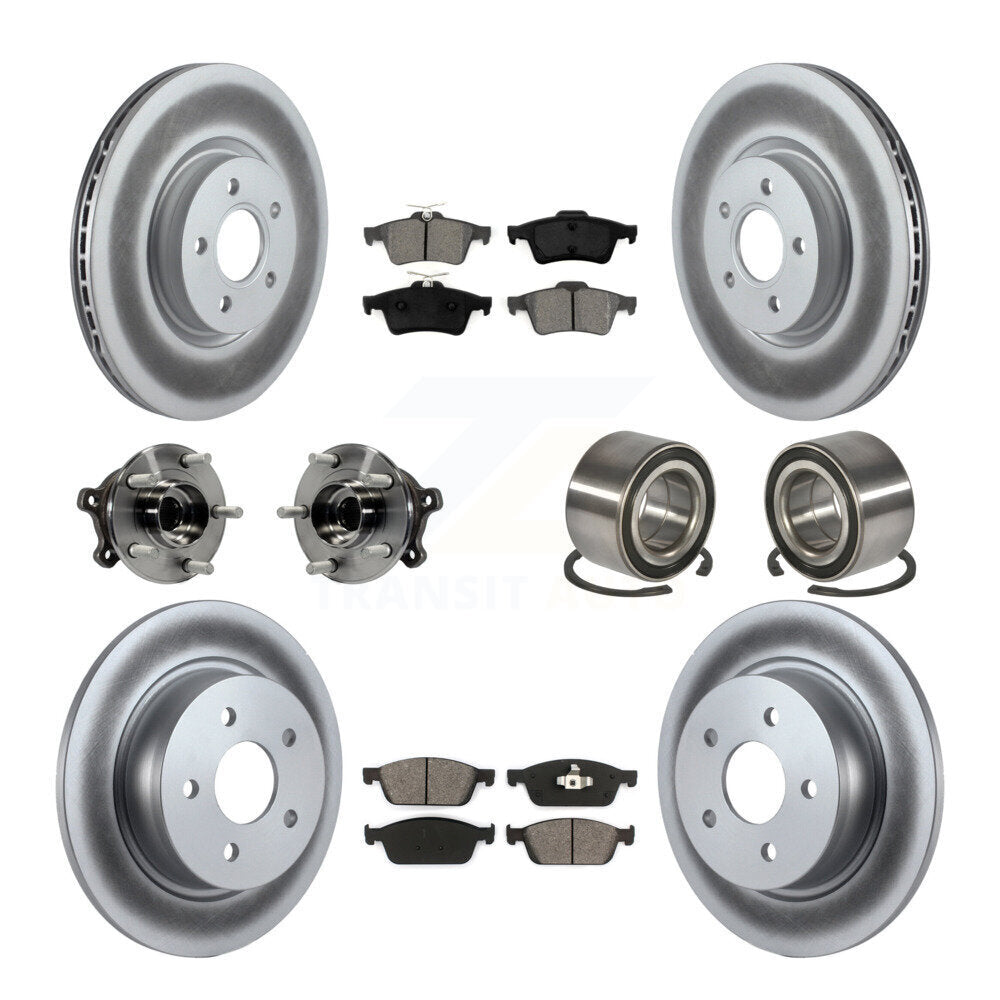 [Avant + Arrière] Kit de Roulement de roue pour 2013-2016 Ford Escape AWD avec 2.0L 1.6L KBB-108218