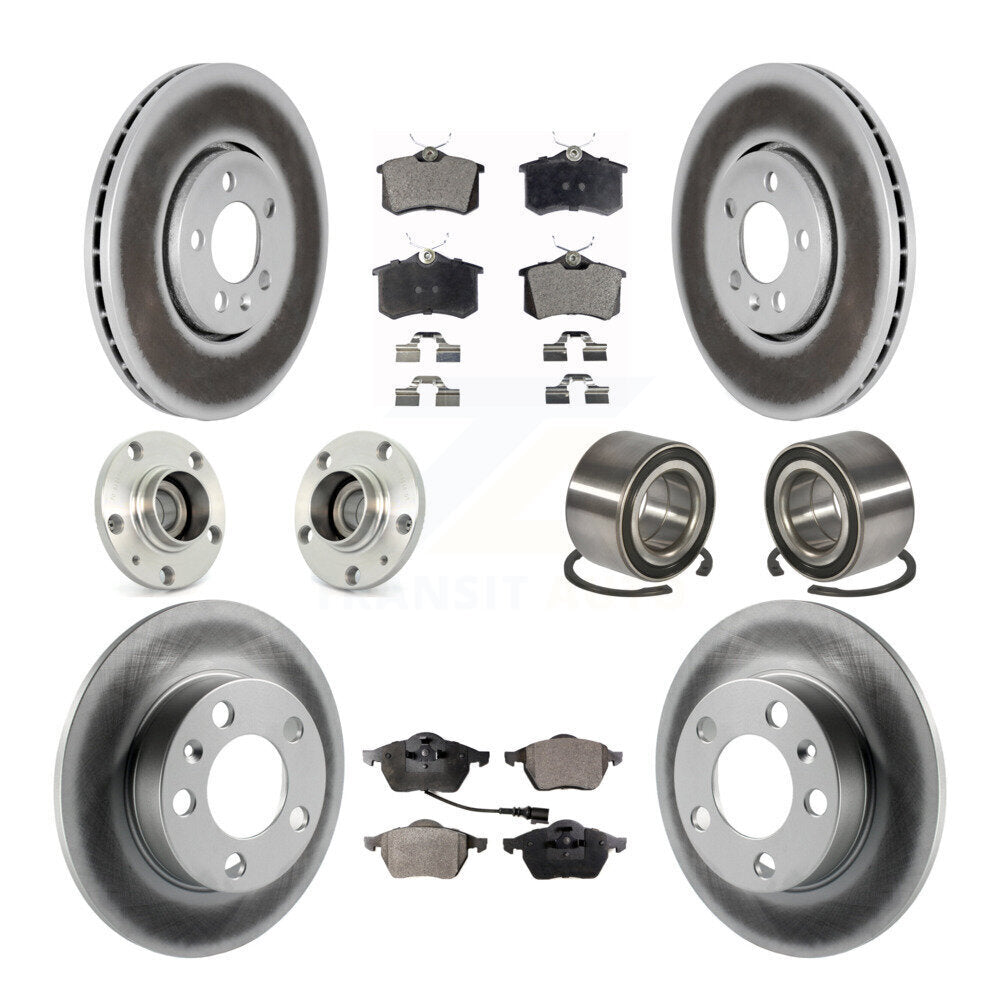 [Avant + Arrière] Kit de Roulement de roue pour 2007-2010 Volkswagen Beetle avec 288mm Diameter Rotor KBB-108304