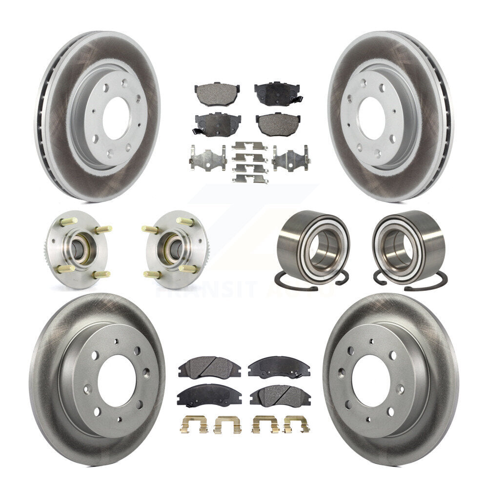 [Avant + Arrière] Kit de Roulement de roue pour 2005-2009 Kia Spectra Spectra5 4-Wheel ABS KBB-108347