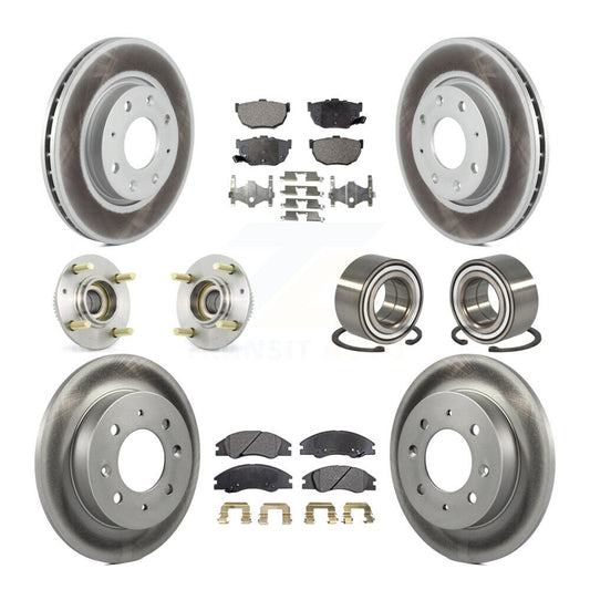 [Avant + Arrière] Kit de Roulement de roue pour 2005-2009 Kia Spectra Spectra5 4-Wheel ABS KBB-108347