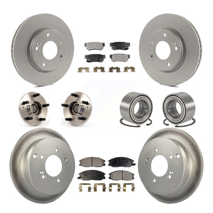 [Avant + Arrière] Kit de Roulement de roue pour 2001-2006 Hyundai Santa Fe FWD avec Non-ABS avec 276mm Diameter Rotor KBB-108348