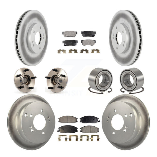 [Avant + Arrière] Kit de Roulement de roue pour 2001-2006 Hyundai Santa Fe FWD avec Non-ABS avec 294mm Diameter Rotor KBB-108349