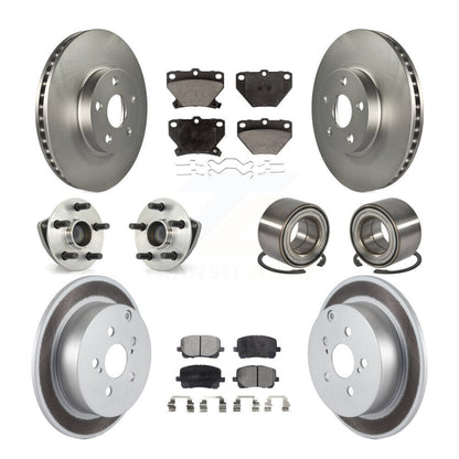 [Avant + Arrière] Kit de Roulement de roue pour Toyota Matrix Pontiac Vibe FWD avec Non-ABS KBB-108353