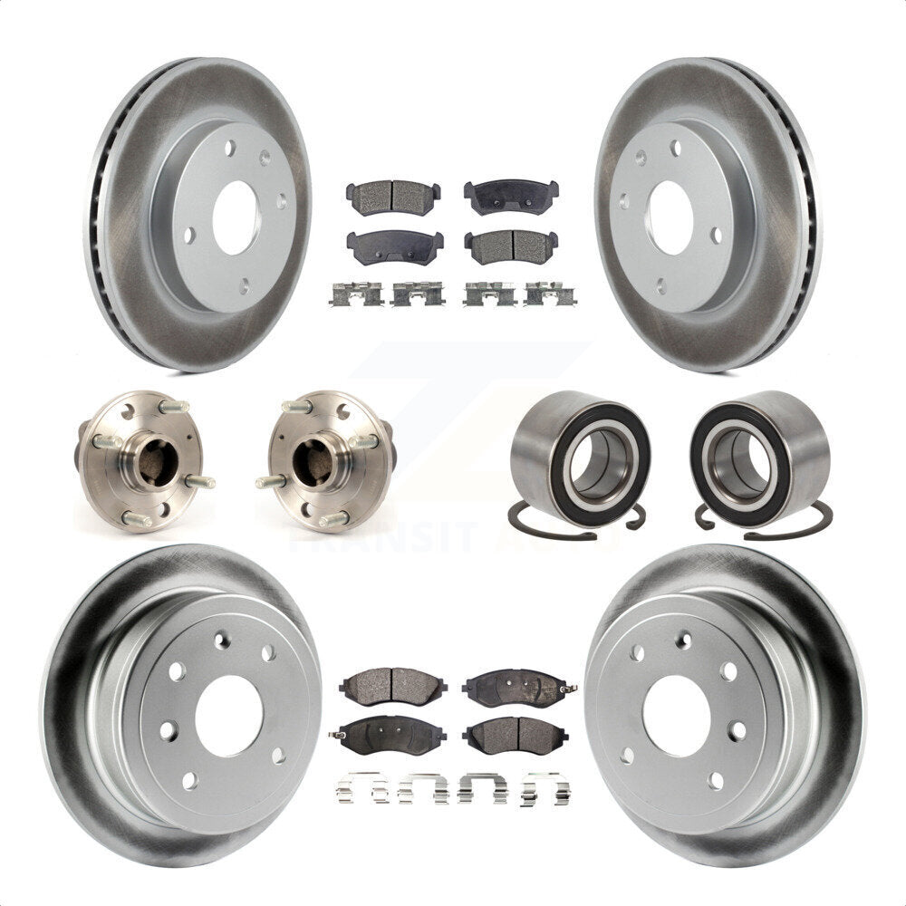 [Avant + Arrière] Kit de Roulement de roue pour Suzuki Forenza Reno Chevrolet Optra 4-Wheel ABS KBB-108394 par Transit Auto
