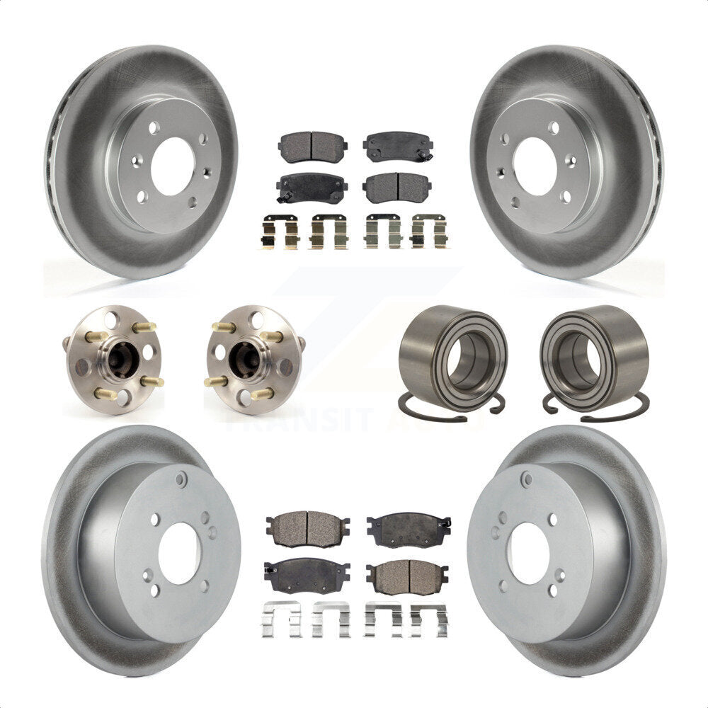 [Avant + Arrière] Kit de Roulement de roue pour Hyundai Accent Kia Rio Rio5 Non-ABS KBB-108404 par Transit Auto