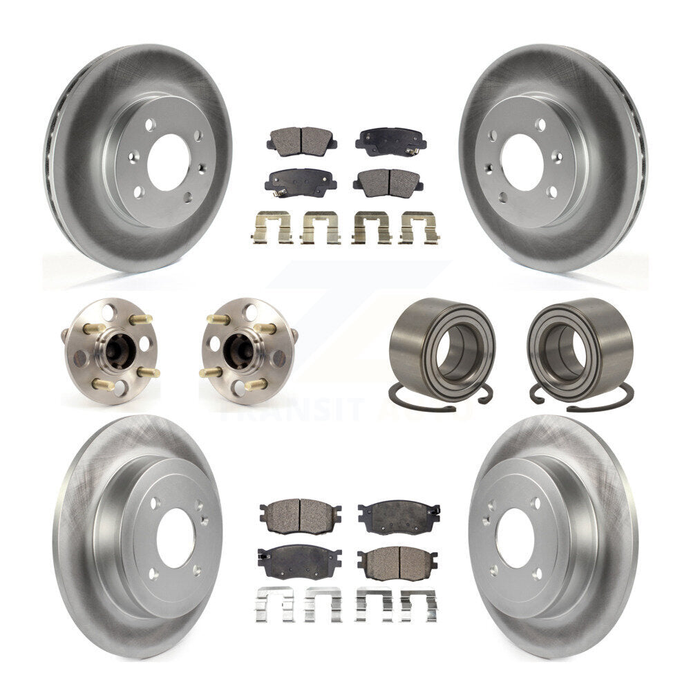 [Avant + Arrière] Kit de Roulement de roue pour 2011 Hyundai Accent Non-ABS KBB-108405