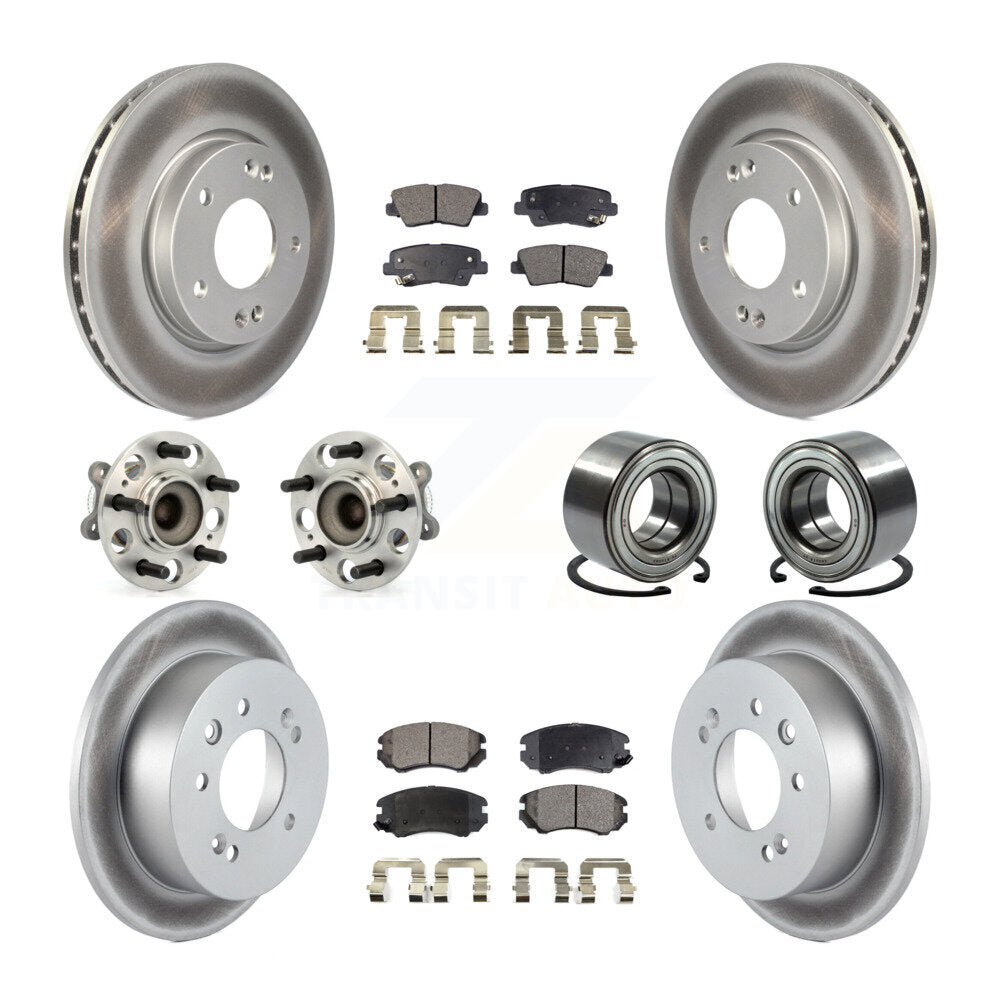 [Avant + Arrière] Kit de Roulement de roue pour 2010 Hyundai Elantra Sedan avec 4-Wheel ABS From 03 23 10 KBB-108424