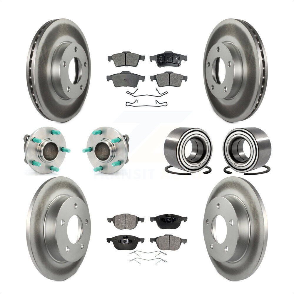 [Avant + Arrière] Kit de Roulement de roue pour 2005 Mazda 3 2.0L avec Non-ABS From 01 05 KBB-108444 par Transit Auto