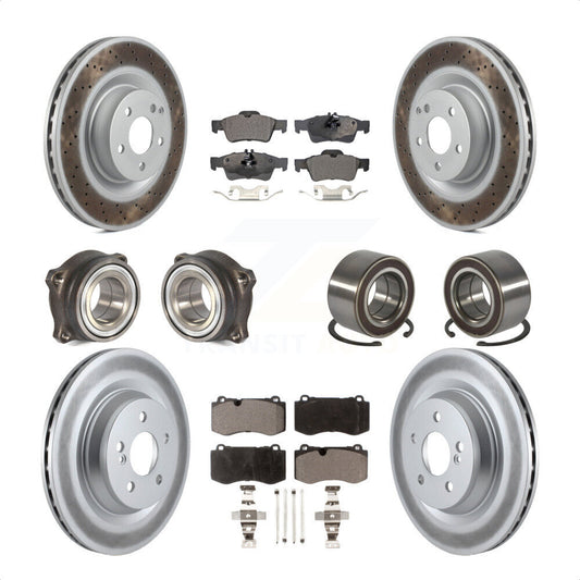 [Avant + Arrière] Kit de Roulement de roue pour Mercedes-Benz S550 CL550 S350 KBB-108488 par Transit Auto
