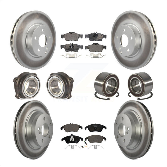 [Avant + Arrière] Kit de Roulement de roue pour Mercedes-Benz E350 E400 avec 322mm Diameter Rotor KBB-108489 par Transit Auto