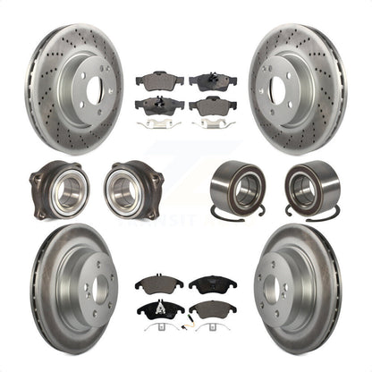 [Avant + Arrière] Kit de Roulement de roue pour Mercedes-Benz E350 E400 avec 322mm Diameter Rotor KBB-108491 par Transit Auto