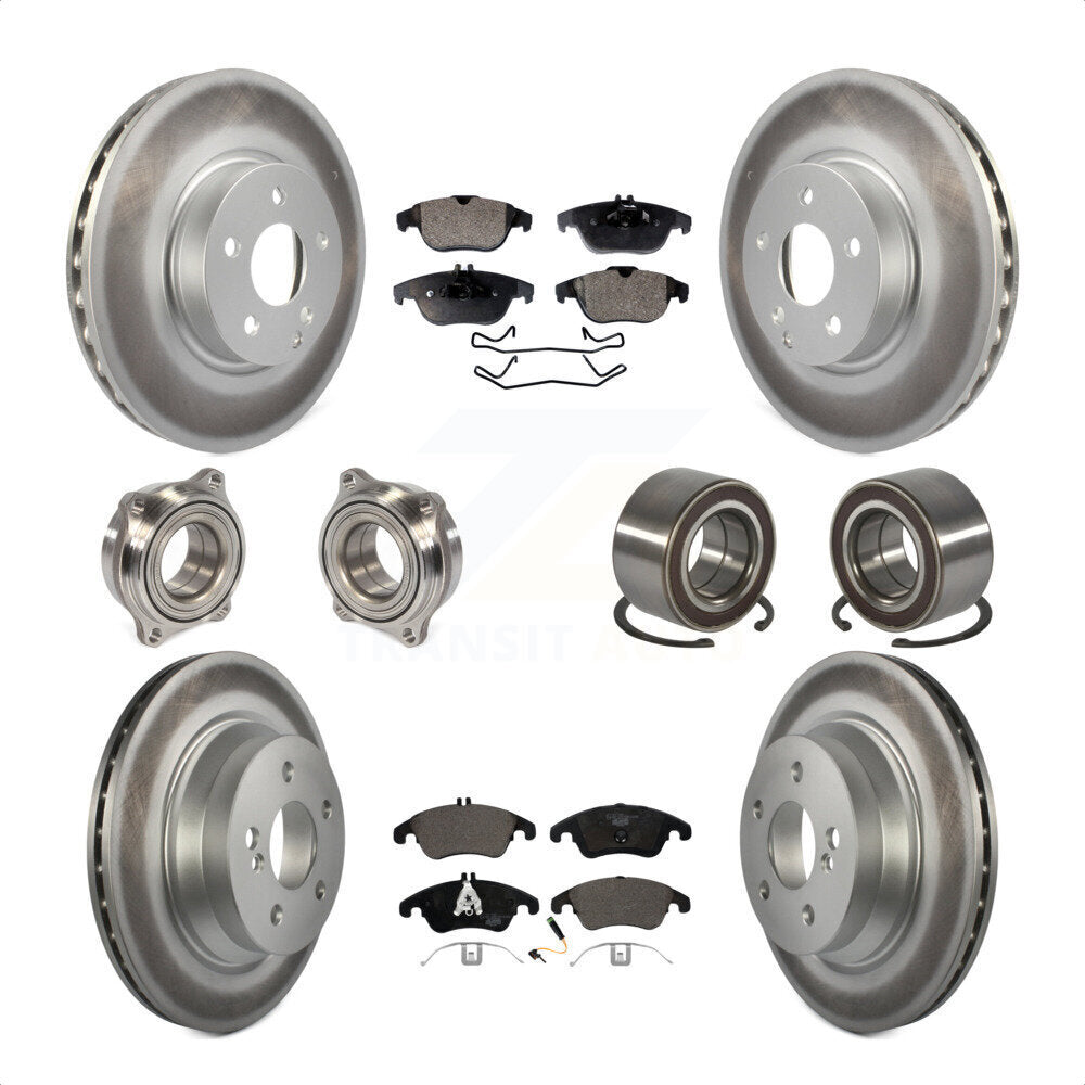 [Avant + Arrière] Kit de Roulement de roue pour 2014 Mercedes-Benz E350 Convertible Coupe avec 322mm Diameter Rotor KBB-108495 par Transit Auto