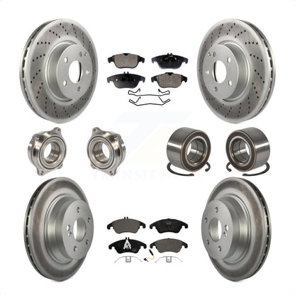 [Avant + Arrière] Kit de Roulement de roue pour 2014 Mercedes-Benz E350 Convertible Coupe avec 322mm Diameter Rotor KBB-108497 par Transit Auto