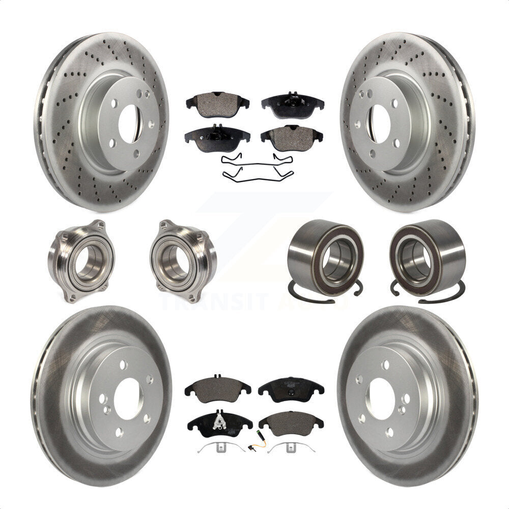 [Avant + Arrière] Kit de Roulement de roue pour Mercedes-Benz E350 C300 C350 KBB-108498 par Transit Auto