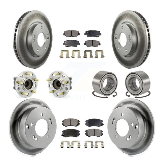 [Avant + Arrière] Kit de Roulement de roue pour 2010 Hyundai Sonata 2.4L KBB-108512 par Transit Auto