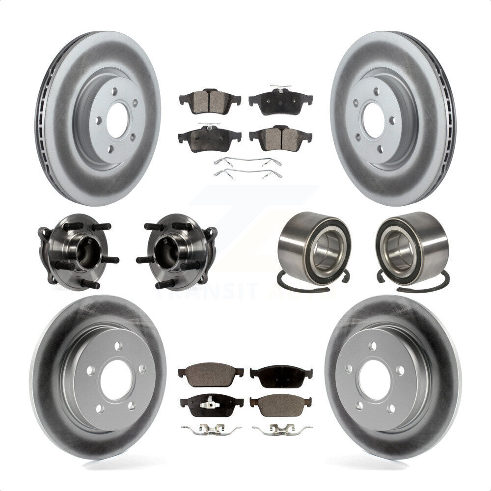 [Avant + Arrière] Kit de Roulement de roue pour 2013 Ford Focus ST sans Active Park Assist KBB-108546 par Transit Auto