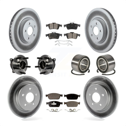 [Avant + Arrière] Kit de Roulement de roue pour 2013 Ford Focus ST sans Active Park Assist KBB-108546 par Transit Auto