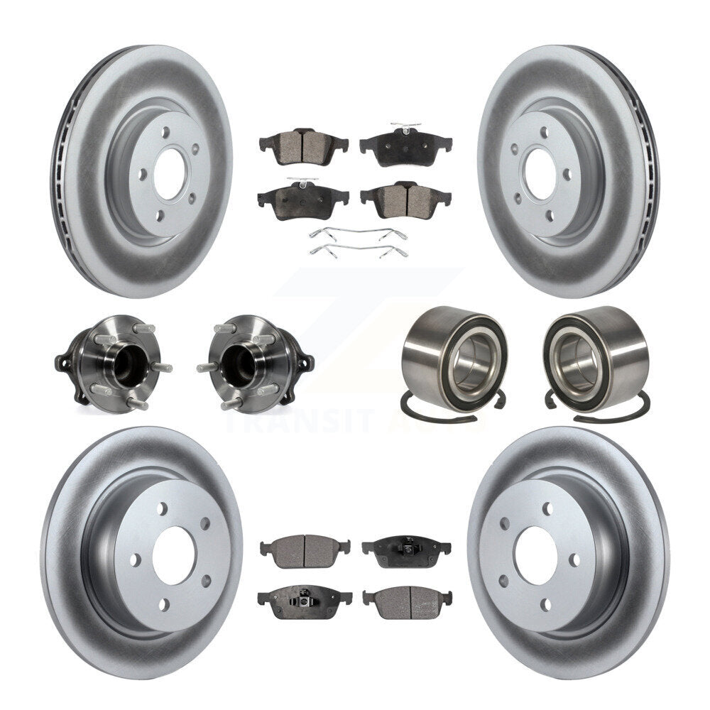 [Avant + Arrière] Kit de Roulement de roue pour 2013-2016 Ford Escape FWD avec 2.0L sans Parking Assist KBB-108565