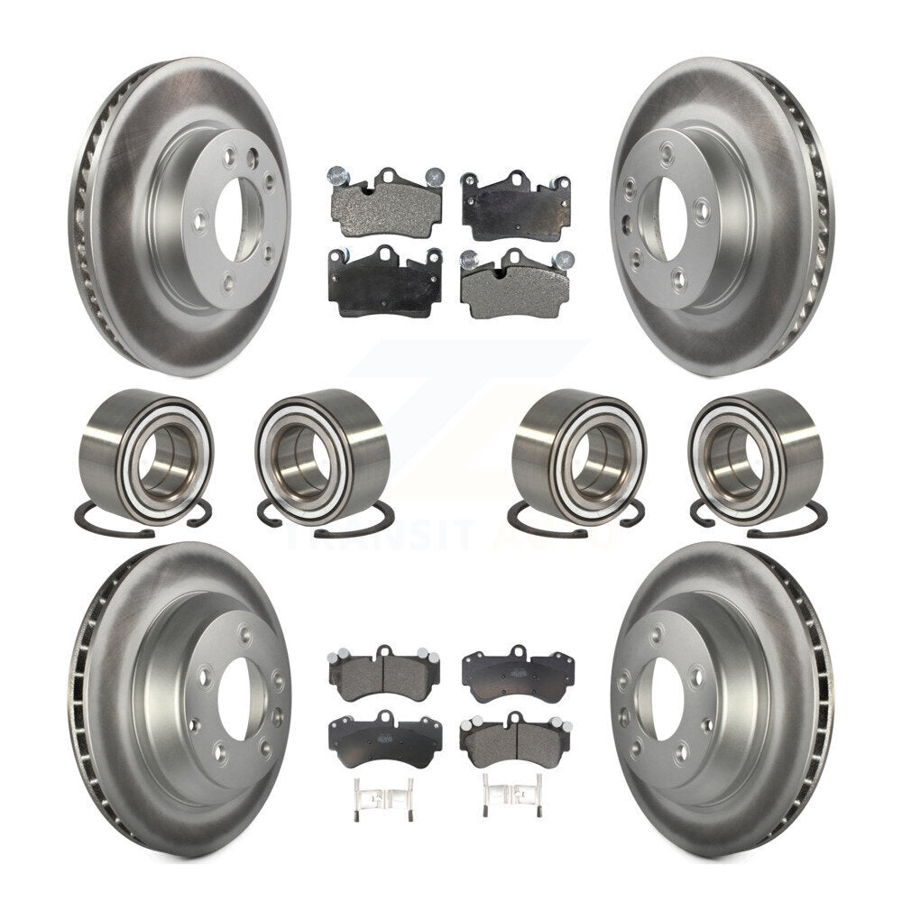 [Avant + Arrière] Kit de Roulement de roue pour 2004-2005 Volkswagen Touareg Coil front springs avec 330mm Diameter Rotor KBB-108659