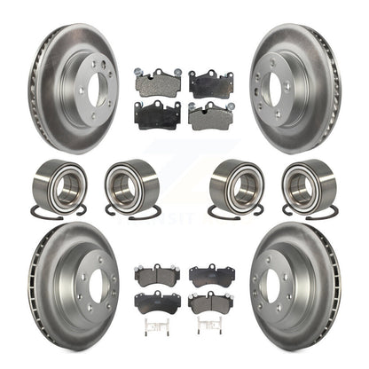 [Avant + Arrière] Kit de Roulement de roue pour 2004-2005 Volkswagen Touareg Coil front springs avec 330mm Diameter Rotor KBB-108659