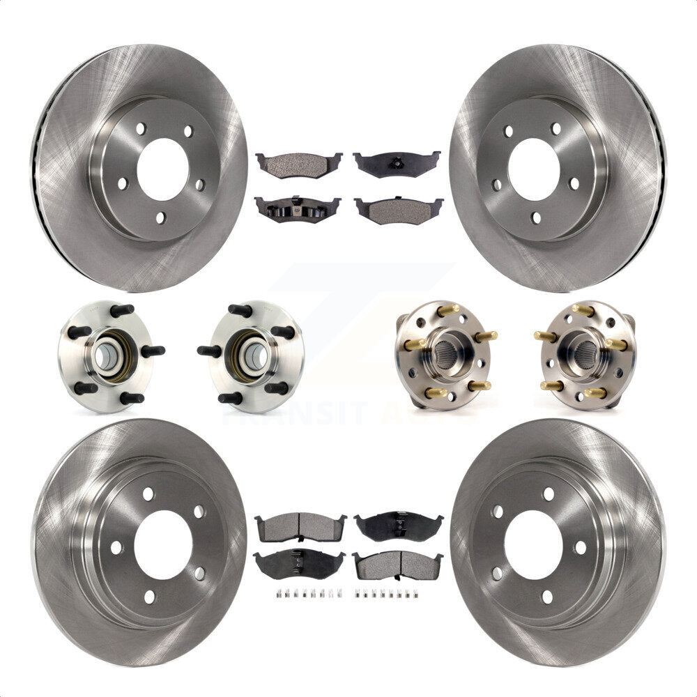 [Avant + Arrière] Kit d'ensemble roulement de roue et moyeu pour Chrysler Dodge Intrepid 300M Concorde LHS KBB-108758 par Transit Auto