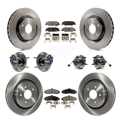 [Avant + Arrière] Kit d'ensemble roulement de roue et moyeu pour 2006-2008 Cadillac XLR Naturally Aspirated avec Heavy Duty Brakes KBB-108763