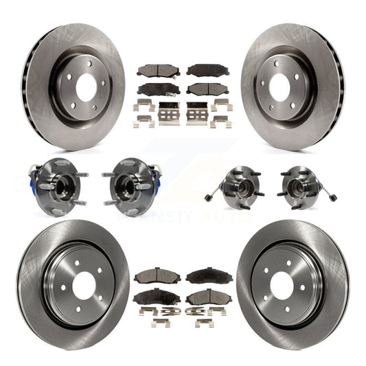 [Avant + Arrière] Kit d'ensemble roulement de roue et moyeu pour 2006-2008 Cadillac XLR Naturally Aspirated avec Heavy Duty Brakes KBB-108763