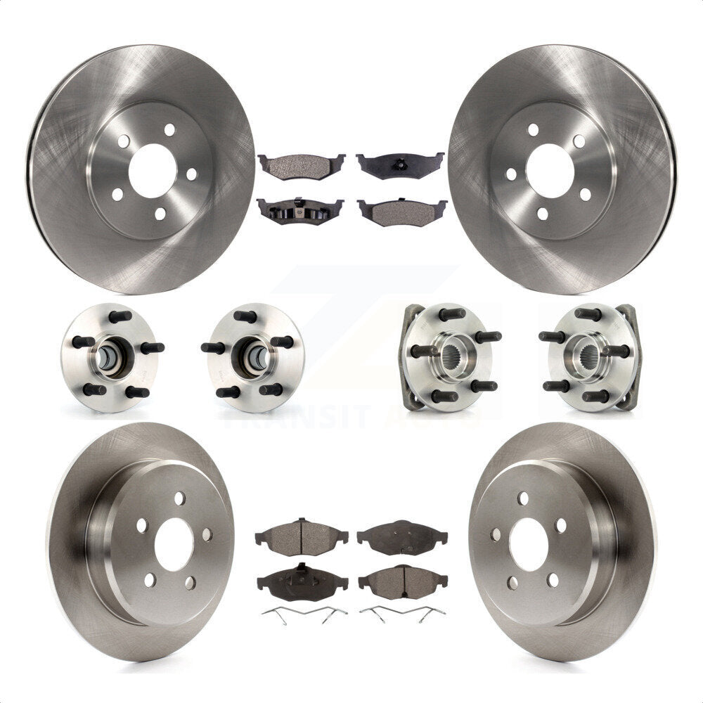 [Avant + Arrière] Kit d'ensemble roulement de roue et moyeu pour Dodge Stratus KBB-108766 par Transit Auto