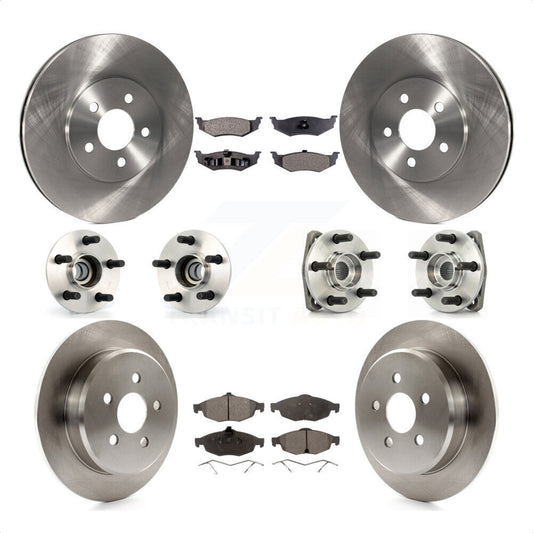 [Avant + Arrière] Kit d'ensemble roulement de roue et moyeu pour Dodge Stratus KBB-108766 par Transit Auto