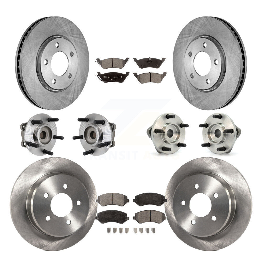 [Avant + Arrière] Kit d'ensemble roulement de roue et moyeu pour 2003 Chrysler Voyager Drum rear brakes avec Non-ABS KBB-108772
