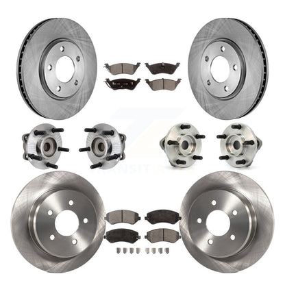 [Avant + Arrière] Kit d'ensemble roulement de roue et moyeu pour 2003 Chrysler Voyager Drum rear brakes avec Non-ABS KBB-108772