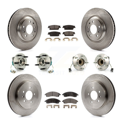 [Avant + Arrière] Kit d'ensemble roulement de roue et moyeu pour 2006-2007 Cadillac CTS Base avec Sport Suspension KBB-108781