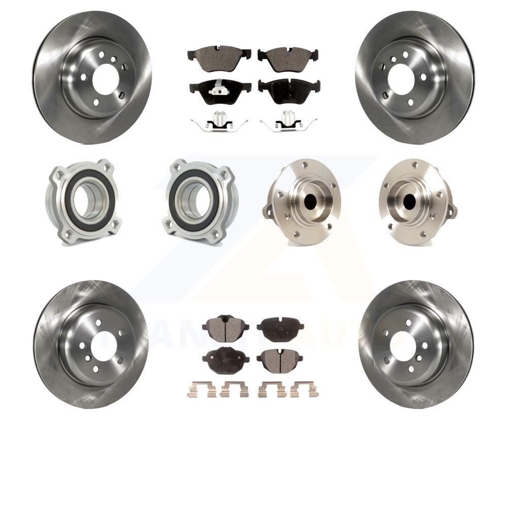 [Avant + Arrière] Kit d'ensemble roulement de roue et moyeu pour 2011 BMW 528i sans Performance Brakes KBB-108784 par Transit Auto