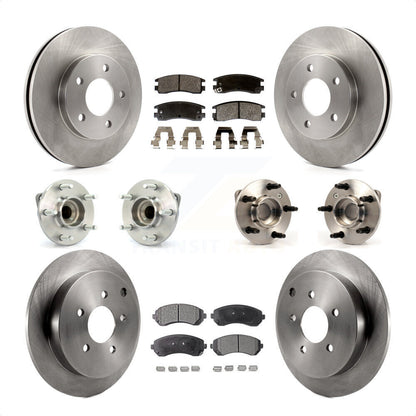 [Avant + Arrière] Kit d'ensemble roulement de roue et moyeu pour Buick Rendezvous KBB-108790 par Transit Auto