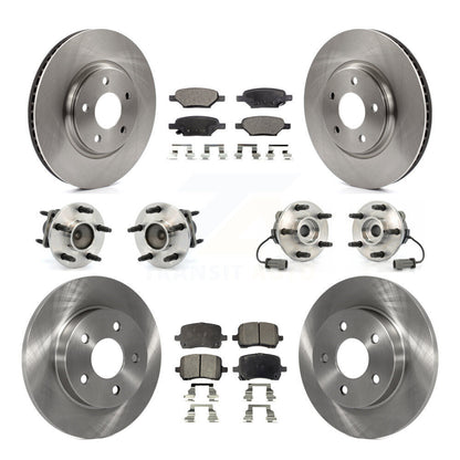 [Avant + Arrière] Kit d'ensemble roulement de roue et moyeu pour Chevrolet Cobalt Saturn Ion avec 5 Lug Wheels KBB-108798