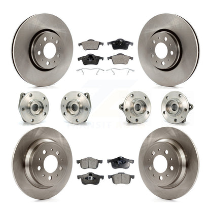 [Avant + Arrière] Kit d'ensemble roulement de roue et moyeu pour 2008 Volvo S60 AWD avec 316mm Diameter Rotor KBB-108802