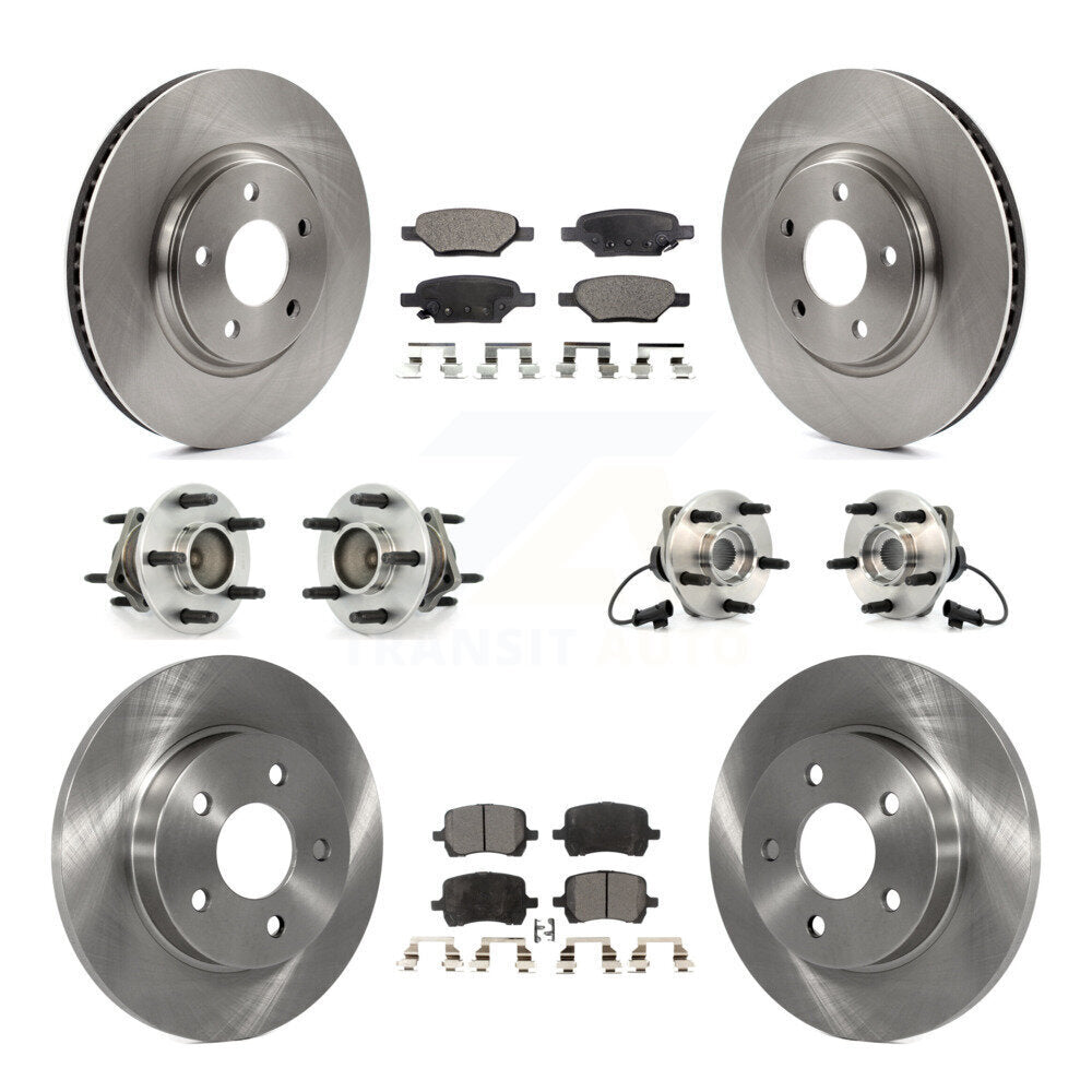 [Avant + Arrière] Kit d'ensemble roulement de roue et moyeu pour Chevrolet Malibu Pontiac G6 Saturn Aura KBB-108810