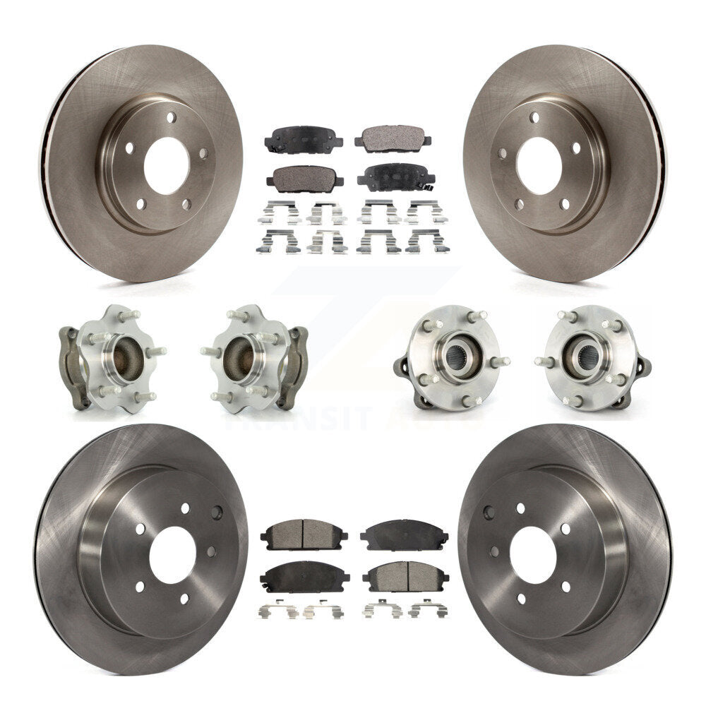 [Avant + Arrière] Kit d'ensemble roulement de roue et moyeu pour 2004-2009 Nissan Quest KBB-108814