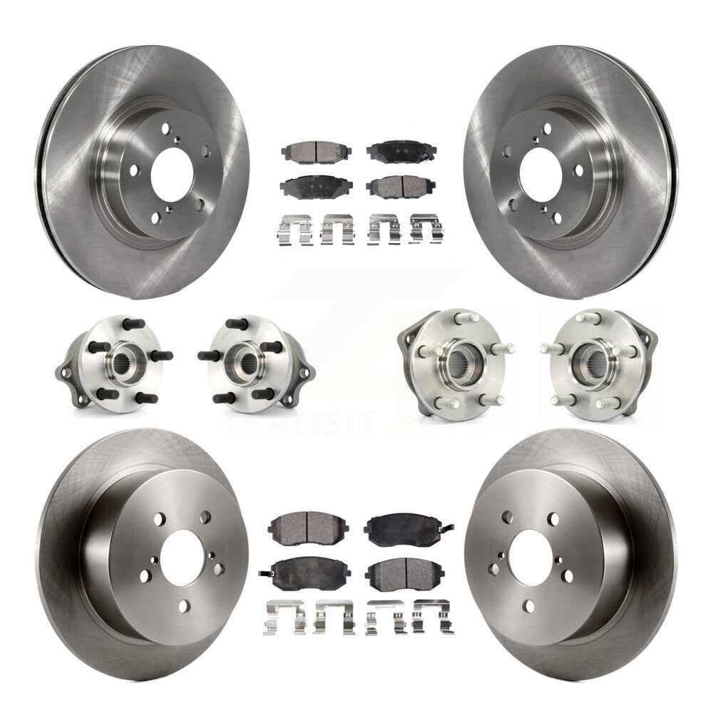 [Avant + Arrière] Kit d'ensemble roulement de roue et moyeu pour 2005 Subaru Legacy i Limited avec 277mm Diameter Rotor KBB-108815
