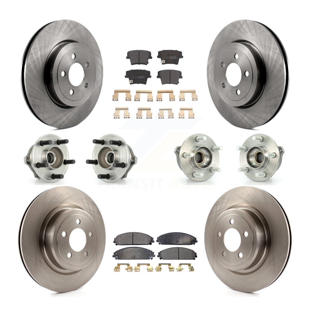 [Avant + Arrière] Kit d'ensemble roulement de roue et moyeu pour 2007-2008 Dodge Charger AWD avec 5.7L avec Police Package KBB-108829