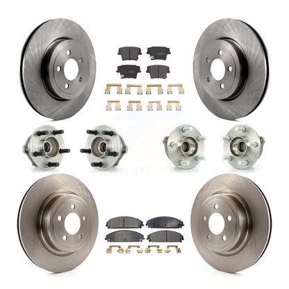 [Avant + Arrière] Kit d'ensemble roulement de roue et moyeu pour 2007-2008 Dodge Charger AWD avec 5.7L avec Police Package KBB-108829