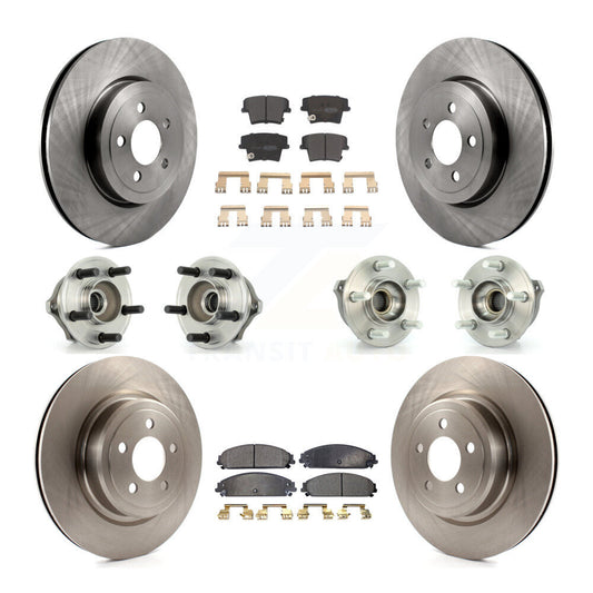 [Avant + Arrière] Kit d'ensemble roulement de roue et moyeu pour 2007-2008 Dodge Charger AWD avec 5.7L avec Police Package KBB-108829
