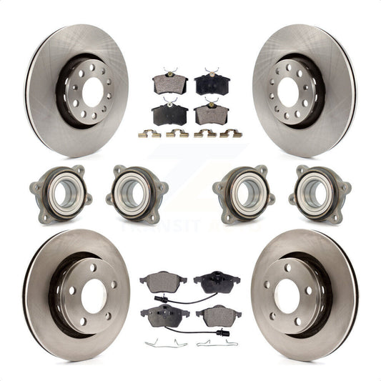[Avant + Arrière] Kit d'ensemble roulement de roue et moyeu pour 2002 Audi S6 avec 312mm Diameter Rotor KBB-108835 par Transit Auto