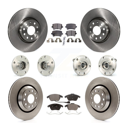 [Avant + Arrière] Kit d'ensemble roulement de roue et moyeu pour 2009-2010 Volkswagen Passat CC FWD avec 312mm Diameter Rotor KBB-108843