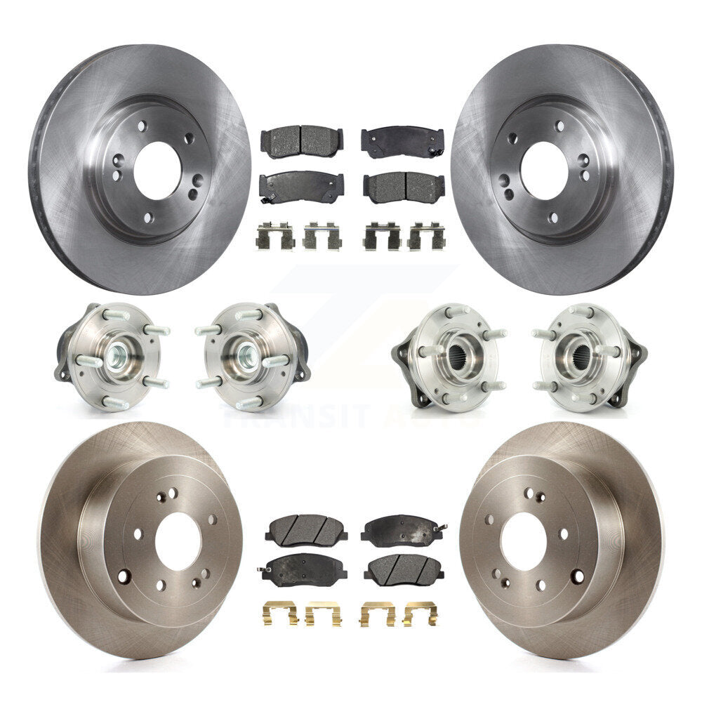 [Avant + Arrière] Kit d'ensemble roulement de roue et moyeu pour 2007-2009 Hyundai Santa Fe FWD KBB-108859