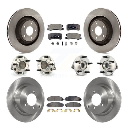 [Avant + Arrière] Kit d'ensemble roulement de roue et moyeu pour 2009 Dodge Caliber SRT-4 avec 4-Wheel ABS KBB-108872