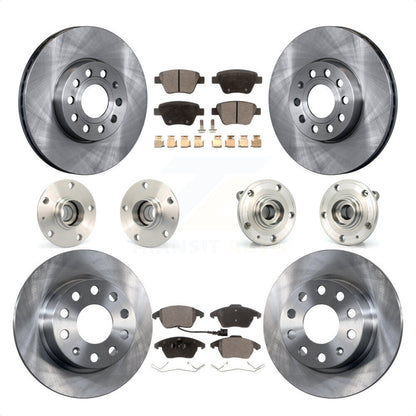 [Avant + Arrière] Kit d'ensemble roulement de roue et moyeu pour 2013 Volkswagen Beetle 2.5L avec 253mm Diameter Rotor KBB-108877 par Transit Auto