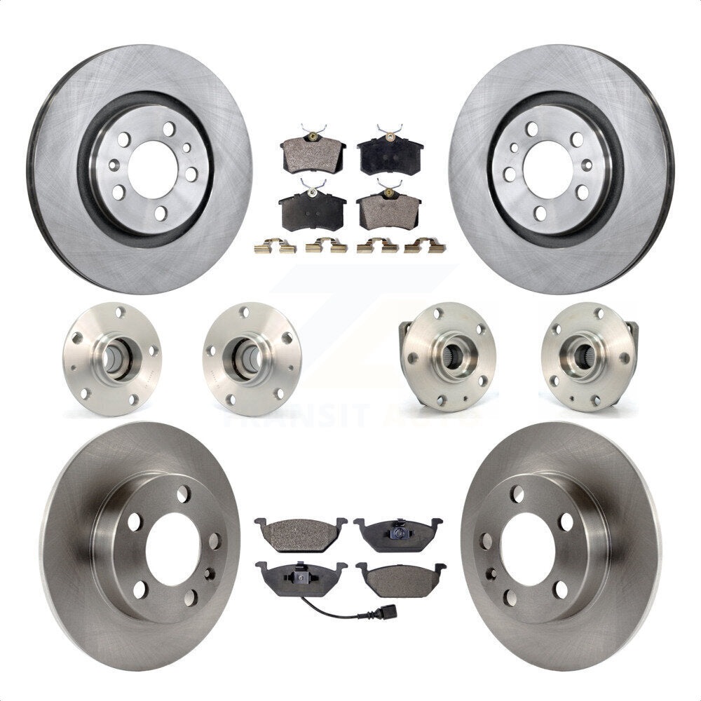 [Avant + Arrière] Kit d'ensemble roulement de roue et moyeu pour Volkswagen Golf City KBB-108879 par Transit Auto