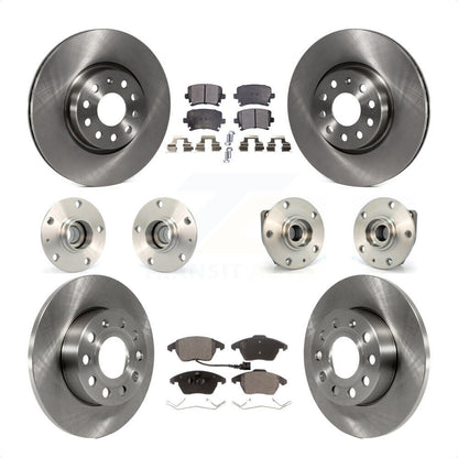[Avant + Arrière] Kit d'ensemble roulement de roue et moyeu pour 2008 Audi A3 FWD From Chassis VIN #8P8057779 KBB-108881 par Transit Auto